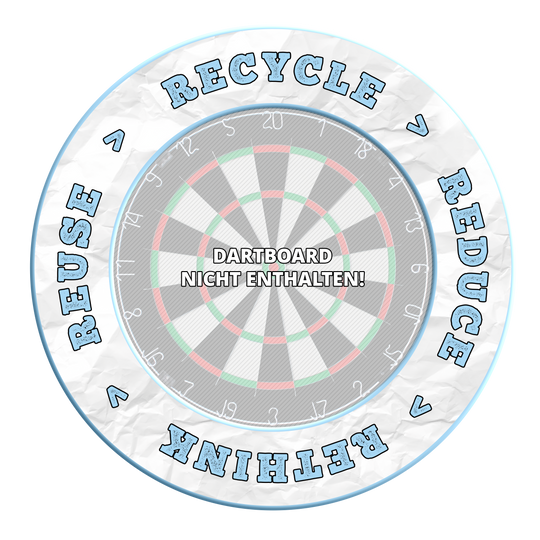 McDart Reciclar Reducir Repensar Reutilizar Marco de dardos Das Produkt heißt ‚MSF-C9 McDart Recycle Reuse Reduce Rethink Surround Himmelblau‘. Es handelt sich um eine blaue Dart-Surround für umweltbewusste Spieler.