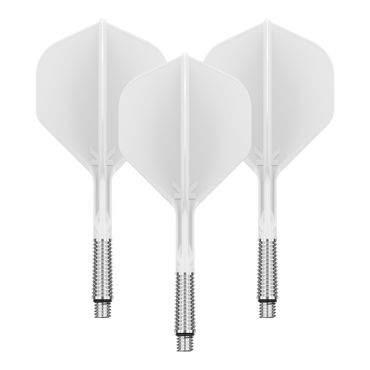 Plumas estándar Target K-Shift No2 - Blancas Abgebildet ist ein Dart Flight in Standardform, Modell: KShift No2, weiß, 33mm. Das Produkt wird von Target angeboten.
