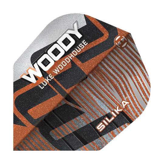 Harrows Silica Luke Woodhouse Serie 3 No6 Vuelos Auf dem Bild ist der Harrows Silika Luke Woodhouse Series 3 No6 Flights Dart Flight zu sehen. Das Produkt wird für den Dartsport verwendet.