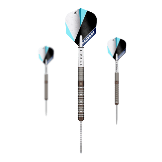 Dardos Steeldarts Target Adam Lipscombe Swiss Points - 25 g Abgebildet sind die Target Adam Lipscombe Swiss Points Steeldarts. Dieses Dart-Set zeichnet sich durch besondere Präzision aus.