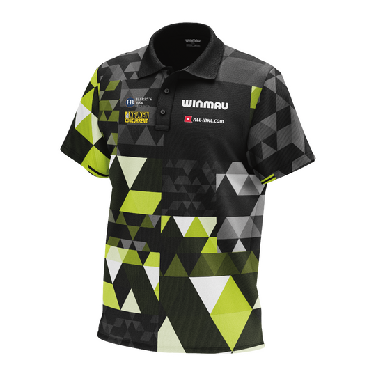 Polo Winmau Michael Van Gerwen edición abanico Poloshirt der Winmau Michael Van Gerwen Fan-Edition. Dieses Shirt ist für Fans von Michael Van Gerwen gestaltet.