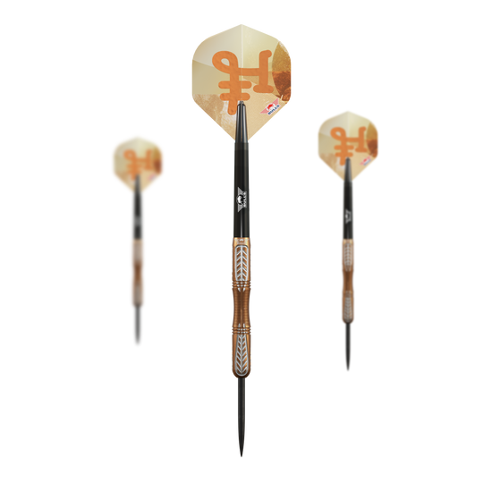 Dardos Bulls NL Bronzo True Steel - 23 g Auf dem Bild sind die Bulls NL Bronzo True Steeldarts - 23g als Set zu sehen. Das Set enthält mehrere Darts für das Spiel.