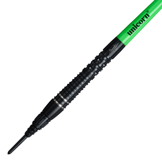 Dardos blandos Unicorn Wraith Gary Anderson Phase 6 - 20 g Auf dem Bild sind die Unicorn Wraith Gary Anderson Phase 6 Softdarts - 20g abgebildet. Das Produkt wird aus einer anderen Perspektive gezeigt.