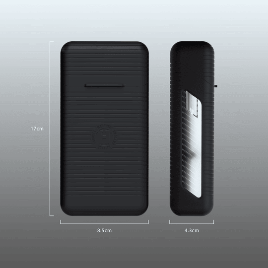 Das Bild zeigt ein Dartcase von Harrows in transparenter Ausführung. Es wird als Harrows Vault Dartcase Clear dargestellt.