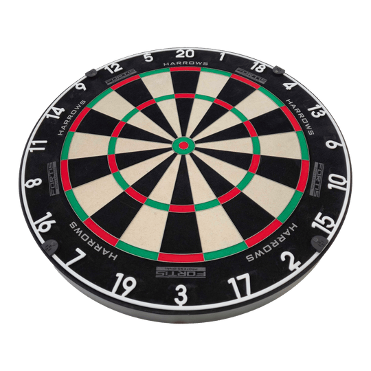 Diana de acero Harrows Fortis Das Bild zeigt das Harrows Fortis Steeldartboard in einer Nahaufnahme. Die Dartscheibe ist für höchste Ansprüche entwickelt.