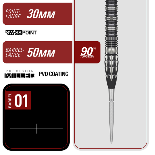 Dardos de acero Target Japan Pyro GEN12 Swiss Point