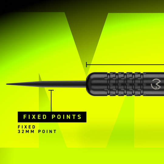 Dardos de acero Winmau Michael Van Gerwen Core Brass - 21 g