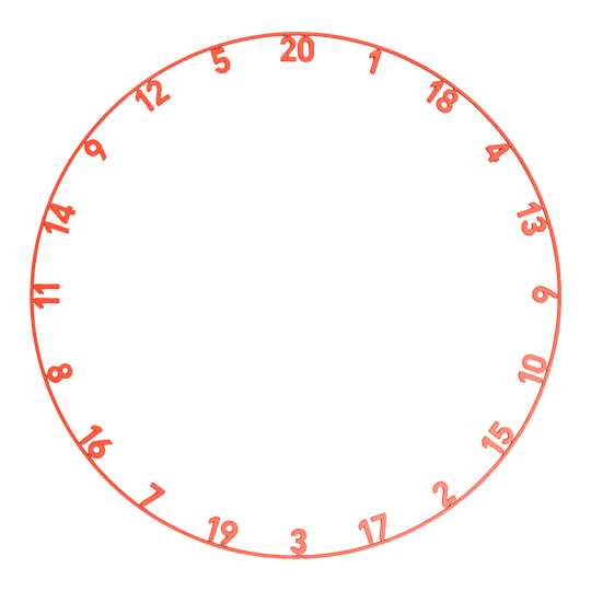Diana de dardos de acero Endorphine de precisión 180 con anillo numerado - Rojo Infierno Auf dem Bild sieht man das Precise 180 Endorphine Steeldartboard mit Nummernring in der Farbe Inferno Red. Das Dartboard hat ein auffälliges rotes Design.
