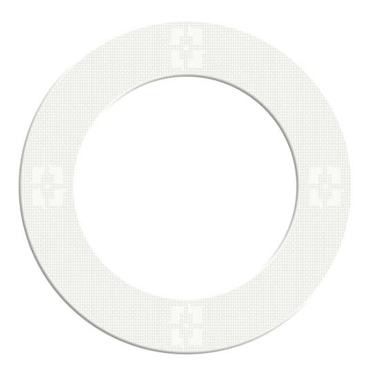 Marco para diana McDart Precision Nano Das Bild zeigt einen Artikel mit dem Namen MSF-K2_McDart_Precision_Nano_Dartboard_Surround_Wei_2. Es handelt sich vermutlich um einen weißen Dartboard-Surround von McDart.