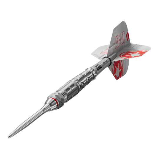 Dardos de acero Target Star Wars AT-AT Swiss Point Das Produkt ist die Target Star Wars AT-AT Swiss Point Steeldarts. Diese Steeldarts überzeugen durch ein Star Wars Design mit AT-AT-Motiv.