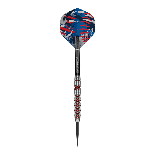 Dardos de acero GOAT Curveball Auf dem Bild sind GOAT Curveball Steeldarts zu sehen. Die Darts sind detailliert abgebildet.