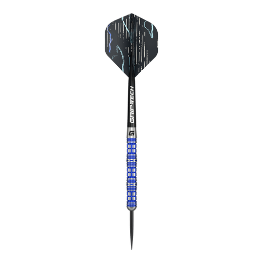 Dardos de acero GOAT Surfer Zu sehen sind GOAT Surfer Steeldarts. Das Set ist für ambitionierte Spieler gedacht.