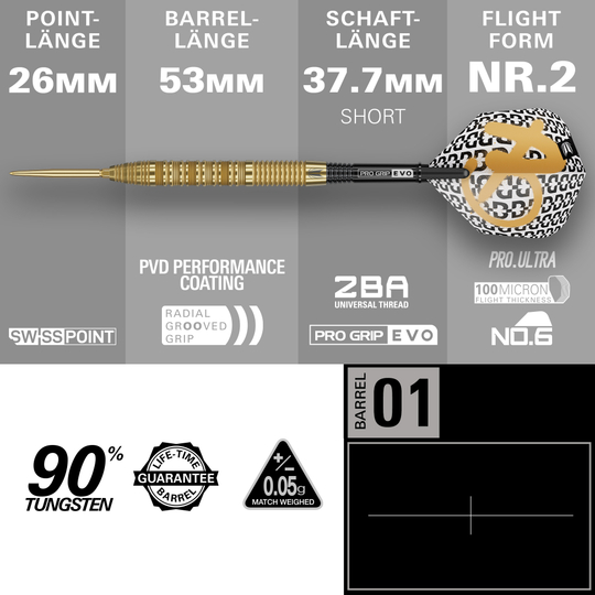 Dardos de acero Target Bolide Envy 01 Swiss Point Hier sind die Target Bolide Envy 01 Swiss Point Steeldarts zu sehen. Diese Pfeile überzeugen durch ihr modernes Design und hochwertige Verarbeitung.