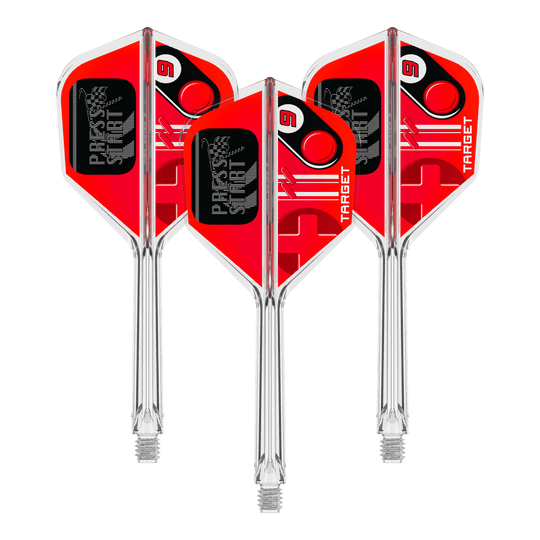 Target K-Flex Press Start No6 Vuelos Das Bild stellt ein Set Flights für Darts dar, genannt 410584 Target K-Flex PressStart No6 33mm. Es ist ein Ersatzteil für Dartpfeile.