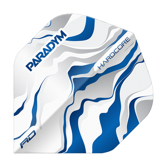 Red Dragon Hardcore Premium Paradym Blue Premium No2 Vuelos estándar Gezeigt wird ein Flight des Modells Red Dragon Hardcore Premium Paradym Blue Premium No2 Standard Flights. Dies ist ein blauer, robuster Standard-Flight für Dartpfeile.