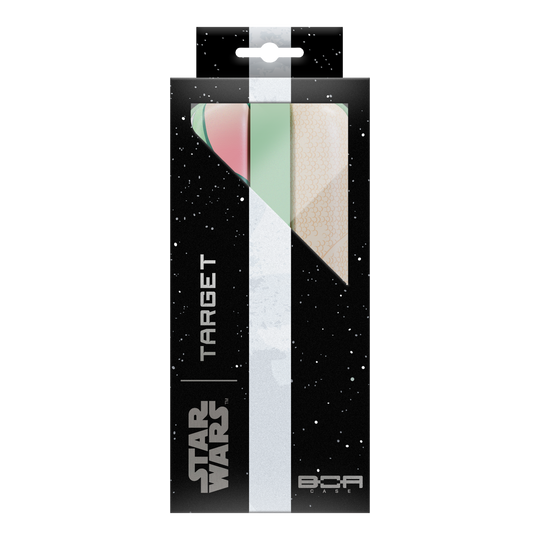 Estuche para dardos Star Wars Boa de Target - Grogu Auf dem Bild sieht man das Target Star Wars Boa Dartcase - Grogu, gestaltet mit Grogu aus der Star Wars Serie. Diese Darttasche schützt Ihre Dartutensilien unterwegs.