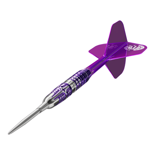 Dardos de acero Target Japan Endeavor Kasumi Sato GEN3 Swiss Point Das Produkt Target Japan Endeavour Kasumi Sato GEN3 Swiss Point Steeldarts ist abgebildet. Die Aufnahme hebt das Design der Darts hervor.