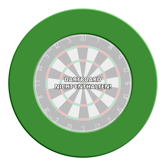 McDart Dartboard Surround Mehrere Steeldartboard-Surrounds liegen nebeneinander. Die klassische Form ist deutlich erkennbar.