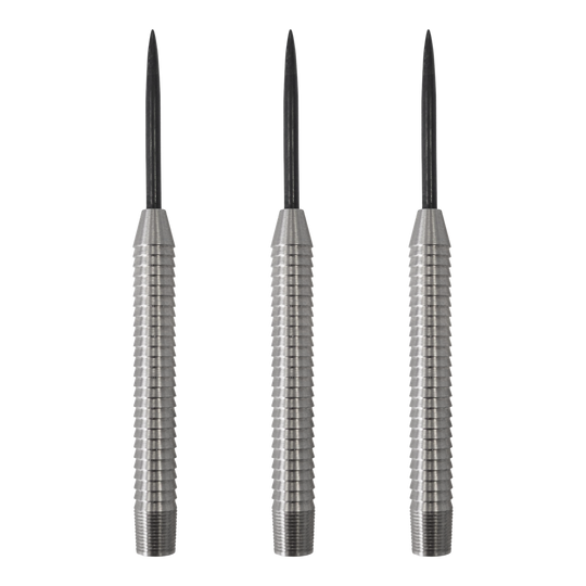 Barriles de dardos de acero McDart Shark 3 - 22 g Abgebildet ist das Set McDart Shark 3 Steeldart-Barrels - 22g. Die Steeldart-Barrels werden als Set dargestellt.
