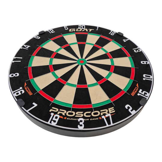 Diana de acero GOAT Proscore PWR Hier ist das GOAT Proscore PWR Steeldartboard zu sehen. Das Produkt bietet ideale Bedingungen für Steeldartfans.