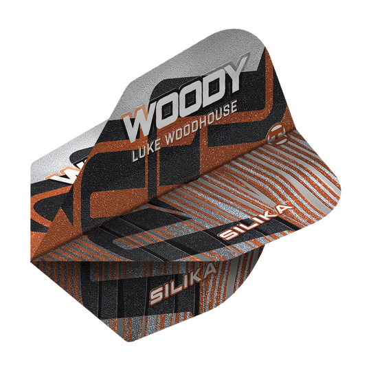 Harrows Silica Luke Woodhouse Serie 3 No6 Vuelos Dieses Bild zeigt Harrows Silika Luke Woodhouse Series 3 No6 Flights. Es ist ein Dart Flight für professionelle Spieler.