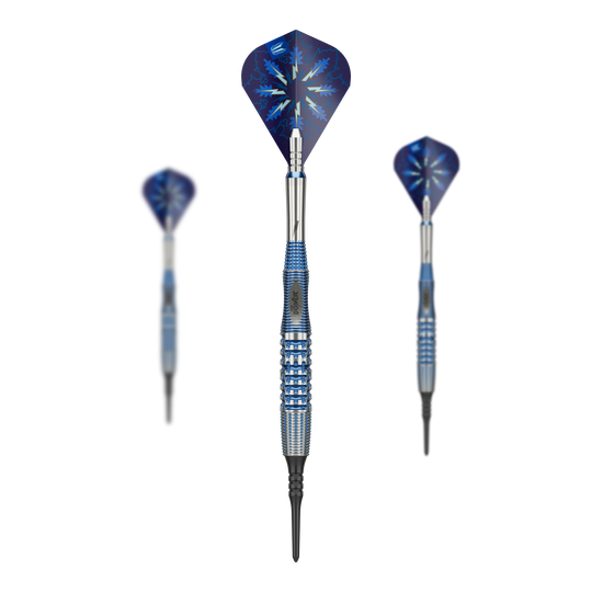 Dardos blandos Target Phil Taylor Gx2 Das Bild zeigt die Target Phil Taylor Gx2 Softdarts. Diese Darts wurden für präzises Spielen entwickelt.