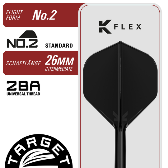 Dardos de acero Target Japan Black Marque Spinel Swiss Point - 23 g Die Abbildung zeigt die Target Japan Black Marque Spinel Swiss Point Steeldarts mit 23 Gramm. Die Darts haben ein elegantes, schwarzes Design.