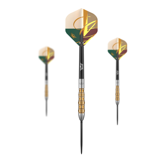 Dardos de acero convertibles Bulls NL Vintage Bomb Das Foto zeigt ein Set der Bulls NL Vintago Bomb Convertible Point Steeldarts. Dieses Produkt ist für Dartspieler konzipiert.
