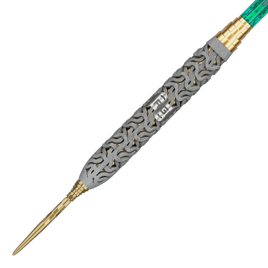 Diese Abbildung zeigt die Target Elysian Archetype 58 Limited Edition Steeldarts - 24g. Die Darts zeichnen sich durch Präzision und exklusive Optik aus.