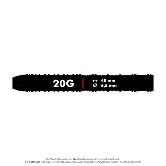 Dardos blandos rectos Shot ZEN - 20 g Hier sieht man die Shot ZEN Straight Softdarts - 20g. Diese Darts zeichnen sich durch ihre gerade Form und hervorragende Verarbeitung aus.