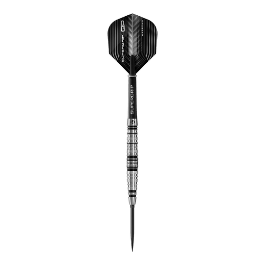 Dardos de acero Harrows Supergrip Torpedo Quick Point Das Bild präsentiert die Harrows Supergrip Torpedo Quick Point Steeldarts. Sie sind ideal für präzise Würfe und intensiven Einsatz.