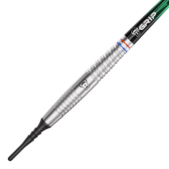 Dardos blandos Bulls Danny Jansen - 20 g Die Abbildung zeigt die Bulls Danny Jansen Softdarts mit einem Gewicht von 20g. Diese Dartpfeile sind für das Softdartspiel konzipiert.