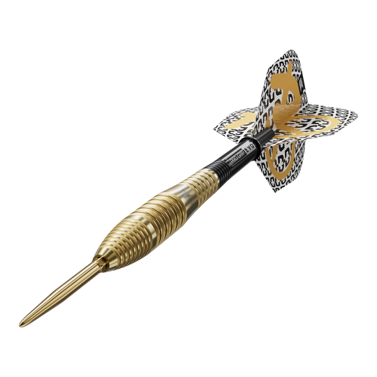 Dardos de acero Target Bolide Envy 05 Swiss Point Das Foto präsentiert die Target Bolide Envy 05 Swiss Point Steeldarts. Die Dartpfeile sind aus der Nähe fotografiert und wirken hochwertig verarbeitet.