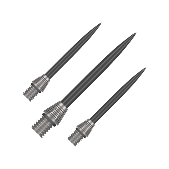 Puntos de conversión Shot Tactra - 34 mm Das Bild stellt die Shot Tactra Conversion Points - 34 mm dar. Diese Spitzen sind ideal zur Umwandlung von Softdarts in Steeldarts.