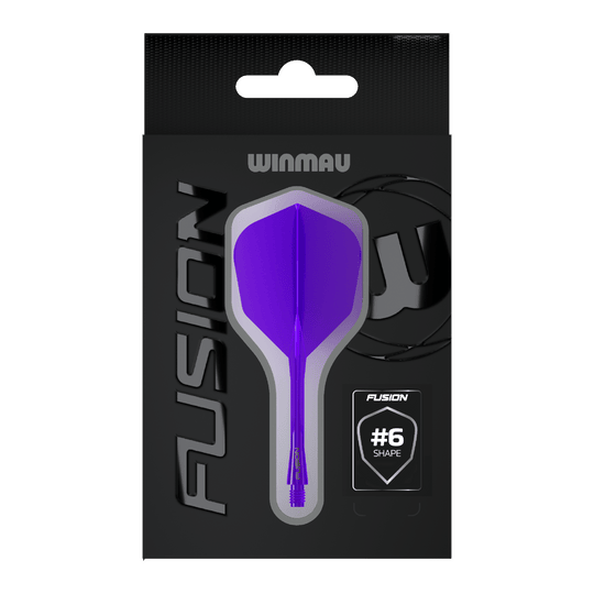 Sistema de eje de vuelo Winmau Fusion No6 Morado Zu sehen ist das Winmau Fusion Flight-Shaft-System No6 in Lila. Das Produkt wird für Dartspiele verwendet.