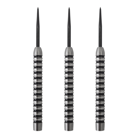 Barriles de dardos de acero McDart Black Ring 2 - 22 g Abgebildet sind McDart Black Ring 2 Steeldart-Barrels mit einem Gewicht von 22g. Das Produkt ist speziell für Steeldart entwickelt.