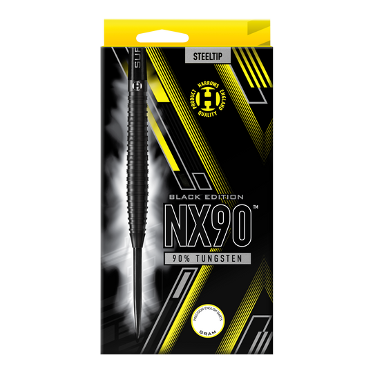 Dardos de acero Harrows NX90 Black Edition