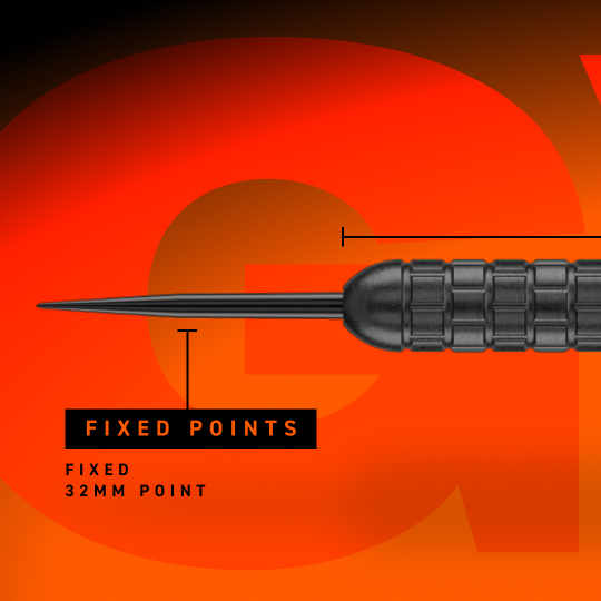 Dardos de acero Winmau Gian Van Veen Core Brass - 21 g Auf dem Bild ist Winmau Gian Van Veen Core Brass Steeldarts mit 21 Gramm abgebildet. Der Fokus liegt auf der Detailansicht des Dartpfeils.