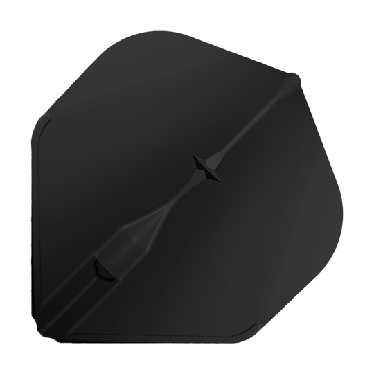 Vuelos estándar L-Style Champagne L1EZ Das Bild zeigt das Produkt "L-Style Champagne L1EZ Standard Flights" in schwarzer Farbe. Es handelt sich um ein standardisiertes Dart-Flight-Zubehör mit einem schlichten, eleganten Design.