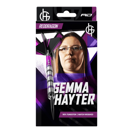 Dardos de acero Red Dragon Gemma Hayter - 22 g Abgebildet sind die Red Dragon Gemma Hayter Steeldarts - 22g. Die Darts sind für das Steeldartspiel konzipiert.