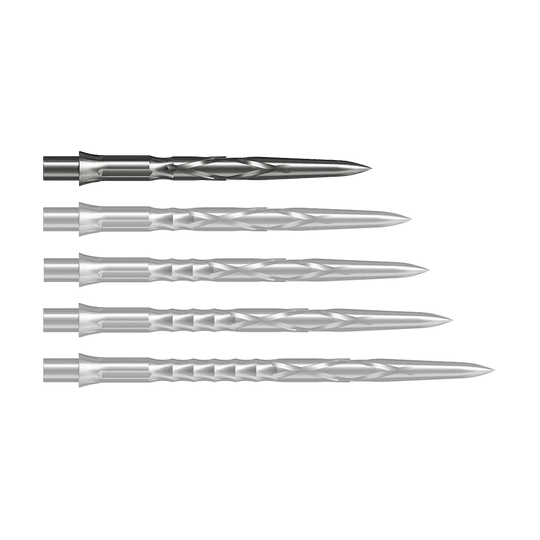Puntas de dardos de acero Caliburn System - HAN G2 - Plata Abgebildet ist eine silberne Steeldartspitze vom Typ Caliburn Evo System HAN G2 in 28 mm Länge. Sie eignet sich für den Einsatz bei Steeldarts.