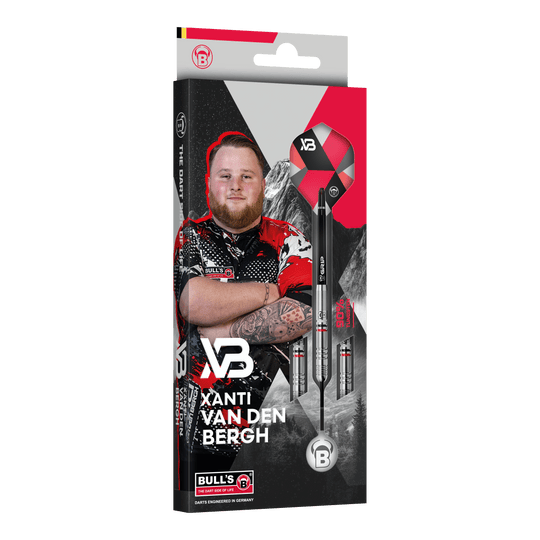 Dardos de acero Bulls Xanti Van Den Bergh - 22 g Das Foto zeigt die Bulls Xanti Van Den Bergh Steeldarts - 22g. Sie bieten höchste Qualität für jedes Spielniveau.