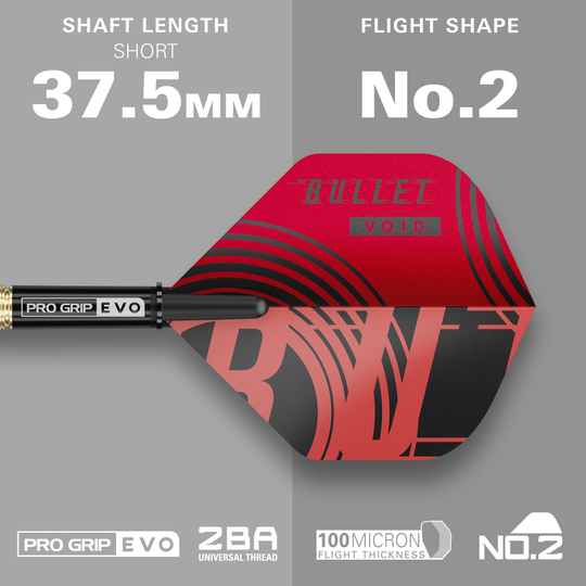 Dardos blandos Target Stephen Bunting GEN5 Void - 18 g Auf dem Bild sind die Target Stephen Bunting GEN5 Void Softdarts - 18g zu sehen. Sie sind ideal für Softdartspiel und bieten eine hochwertige Verarbeitung.