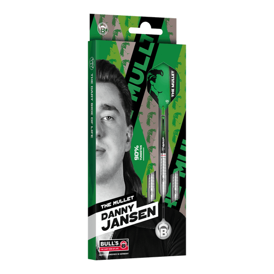 Dardos blandos Bulls Danny Jansen - 20 g Hier ist der Bulls Danny Jansen Softdart mit 20g Gewicht abgebildet. Das Produkt eignet sich für professionelle Softdartspiele.