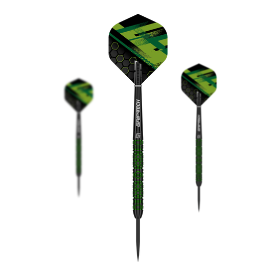 Dardos de acero GOAT Kick-Off Zu sehen ist ein Set der GOAT Kick-Off Steeldarts. Es besteht aus mehreren Darts und bietet optimale Spielergebnisse.