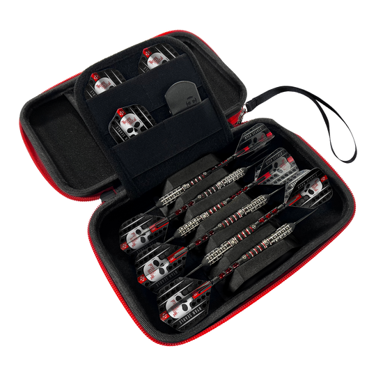 Estuche para dardos Harrow's Ryan Searle Player Pro6 Harrows Ryan Searle Player Pro6 Dartcase ist ein stabiles Etui für Darts. Es wurde speziell für den sicheren Transport entwickelt.