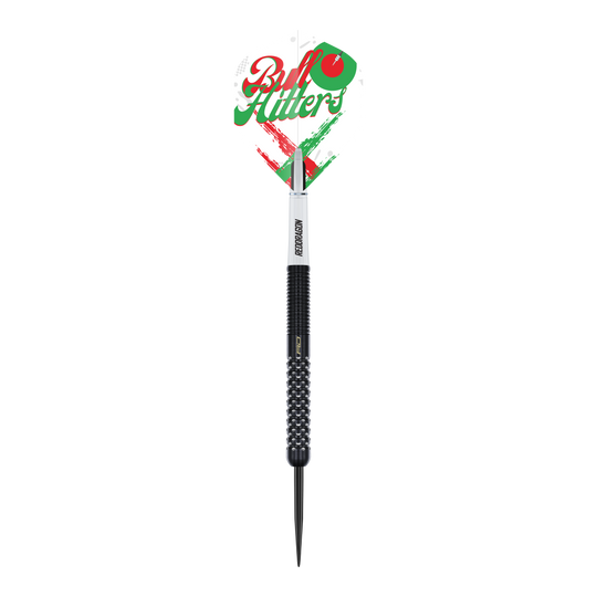 Dardos de acero Red Dragon Bullhitters V1 - 23 g Auf dem Bild ist der Red Dragon Bullhitters V1 Steeldarts - 23g zu sehen. Er eignet sich ideal für Steeldartspieler und wiegt 23 Gramm.