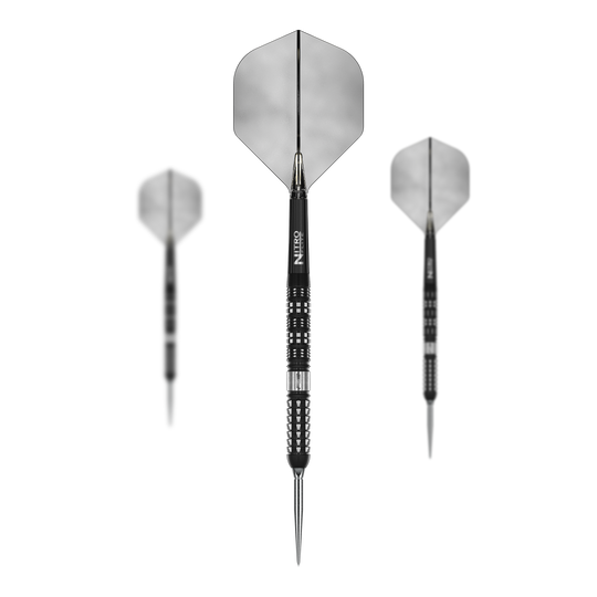 Dardos de acero paralelos Red Dragon Recon Hier sieht man die Red Dragon Recon Parallel Steeldarts. Es handelt sich um ein Set von Steeldarts für Dartspieler.