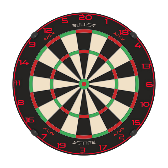 Anillo de número de diana de bala Dies ist ein Bild eines Dartboard-Zahlenrings in Rot. Der Dateiname ist BT1000120_Bullet_Dartboard_Zahlenring_Rot_2.
