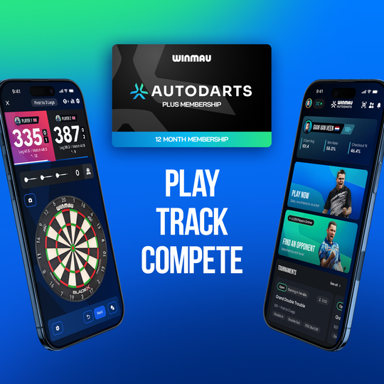 Paquete que incluye soporte para dispositivos Winmau y suscripción de 12 meses.